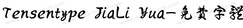 Tensentype JiaLi Yua字体转换